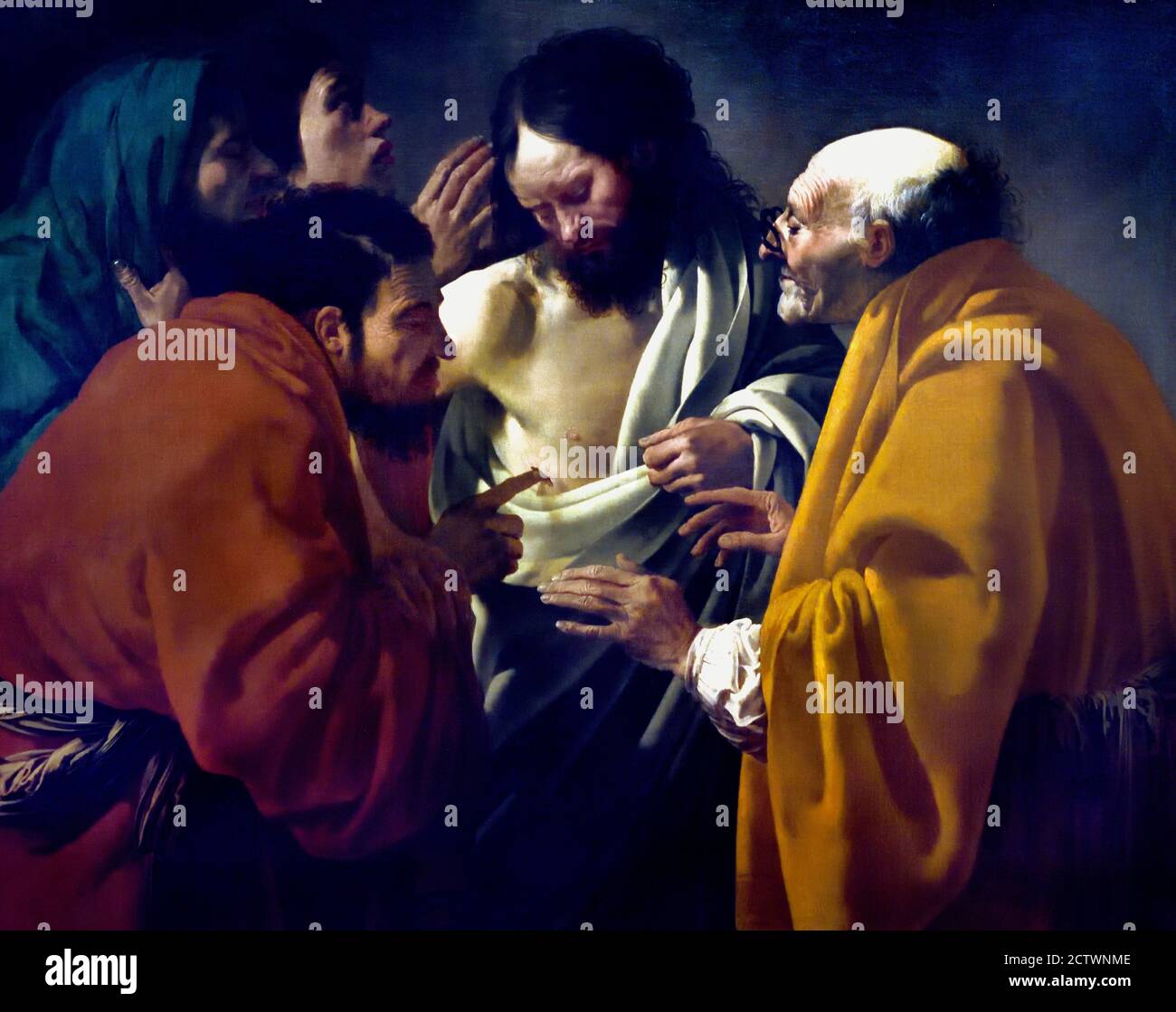 The Incredulity of St Thomas 1622 Hendrick ter Brugghen 1588 - 1629 Dutch The Netherlands ( Caravaggists, Style of Caravaggio) Stock Photo