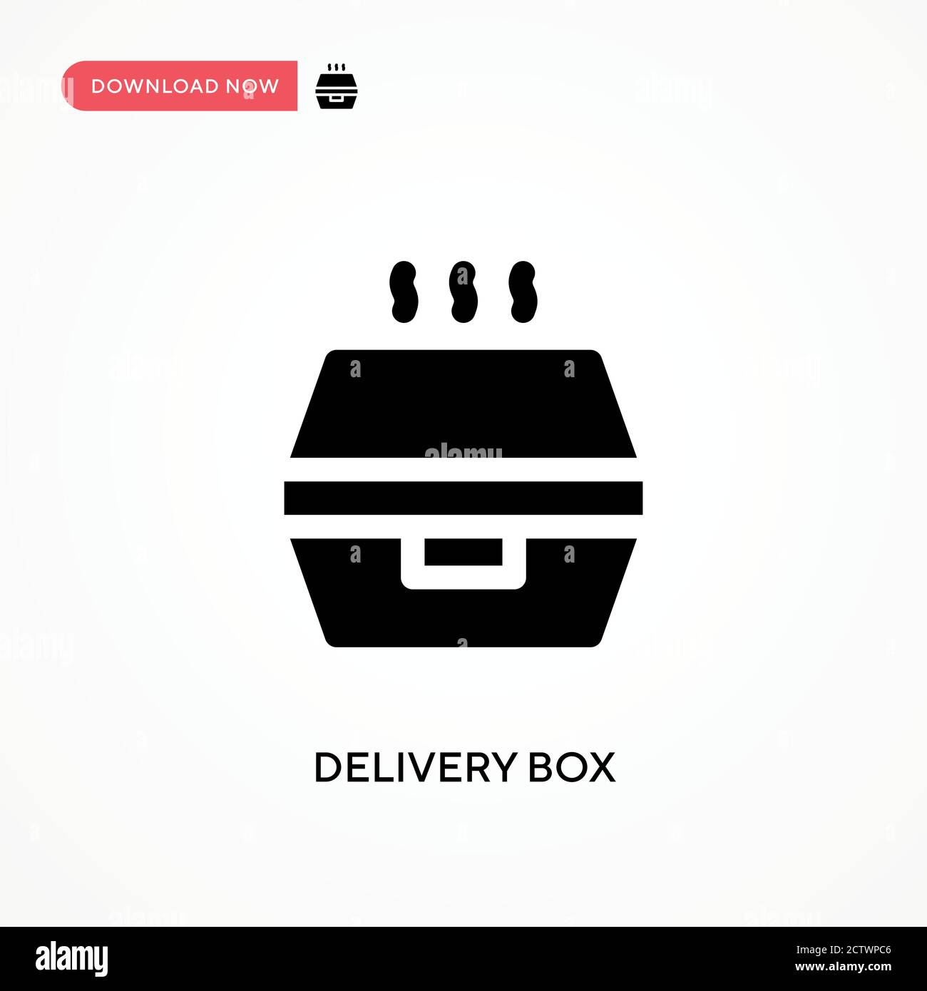 Delivery box vector icon. . Modern, simple flat vector illustration for ...