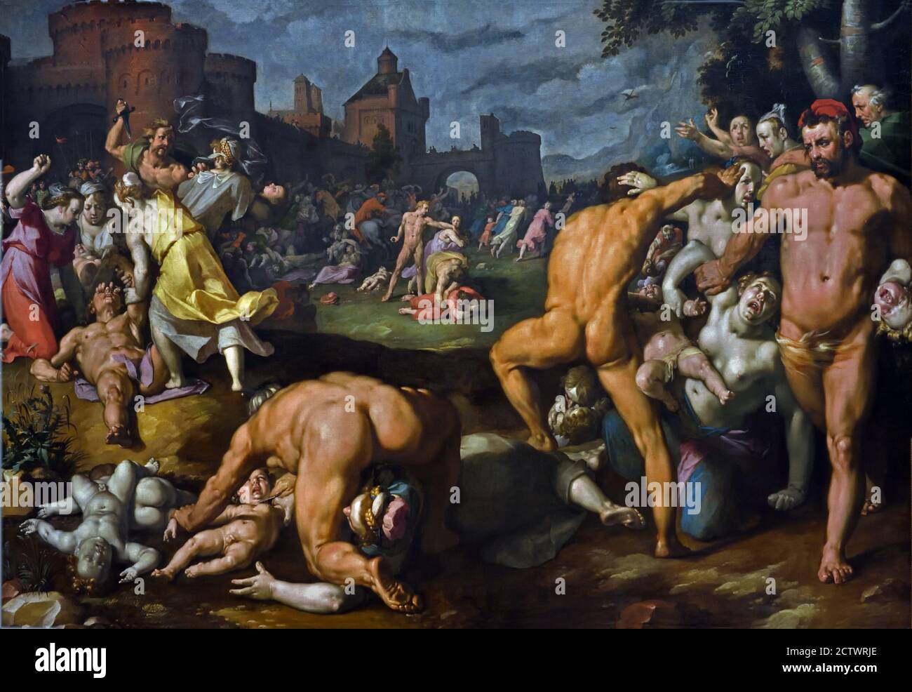 The Massacre of the Innocents 1590 Cornelis Cornelisz van Haarlem 1562-1638 Dutch The Netherlands Stock Photo