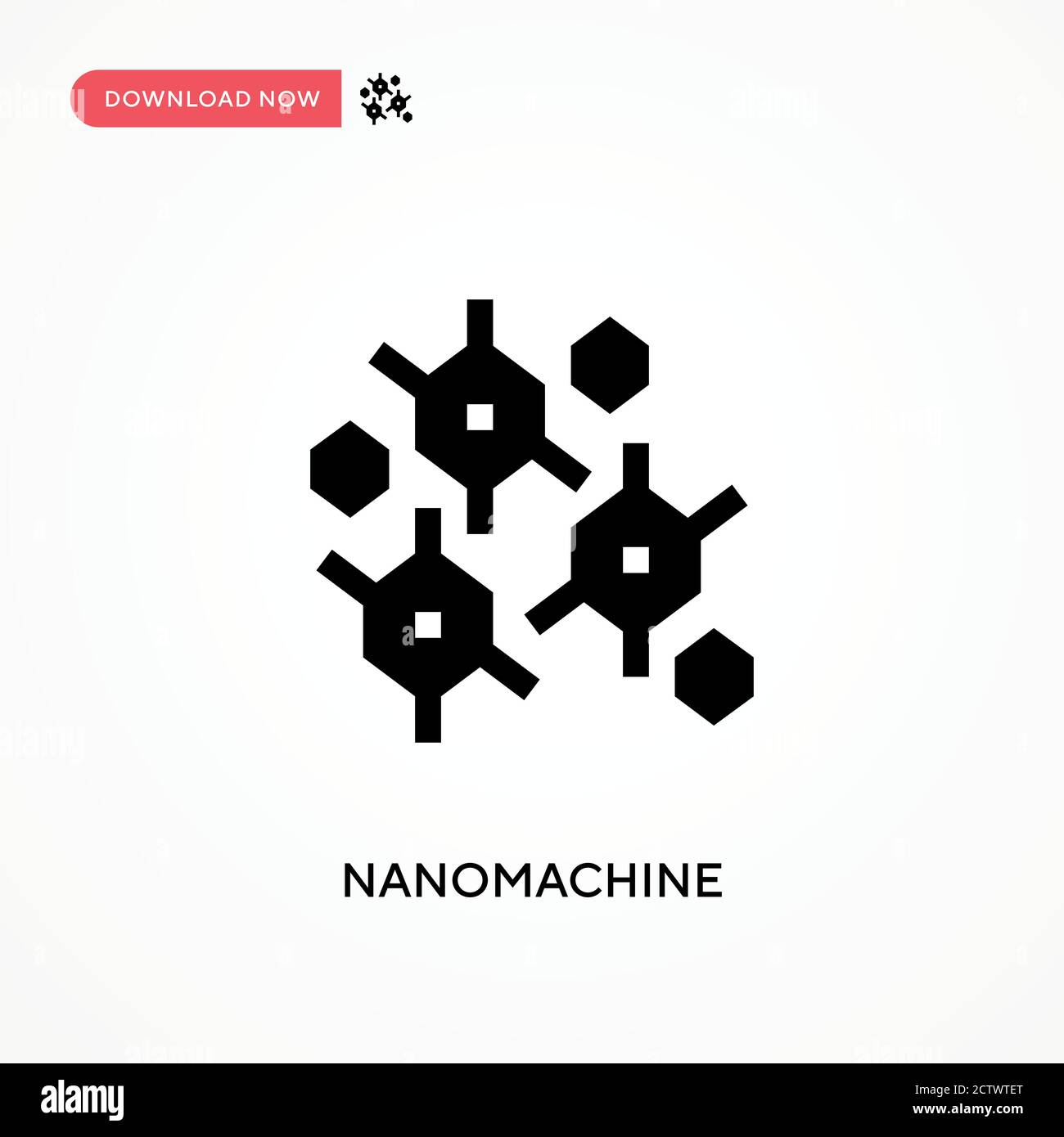 Nanomachine vector icon. . Modern, simple flat vector illustration for web site or mobile app Stock Vector