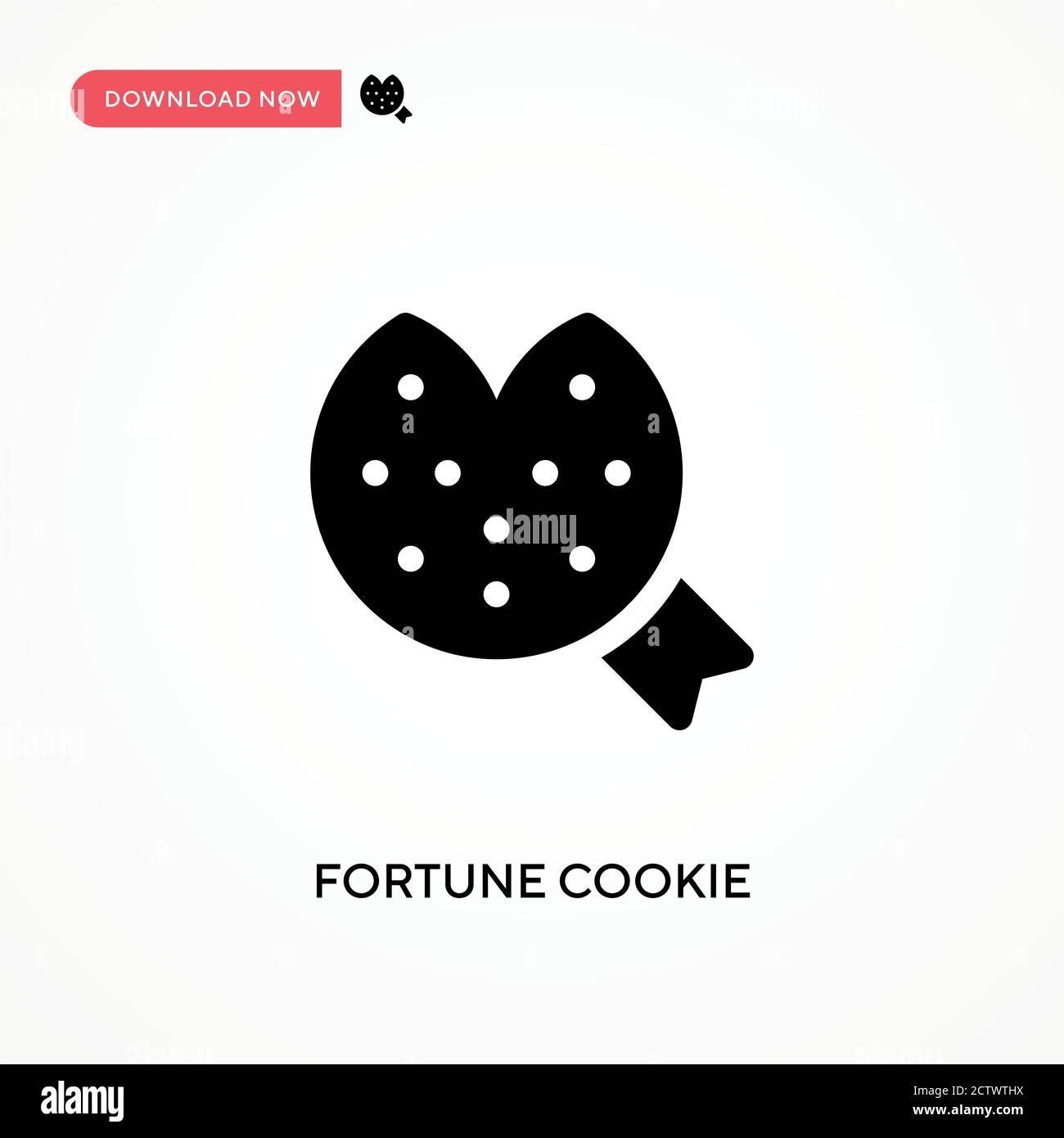 Fortune cookie vector icon. . Modern, simple flat vector illustration ...