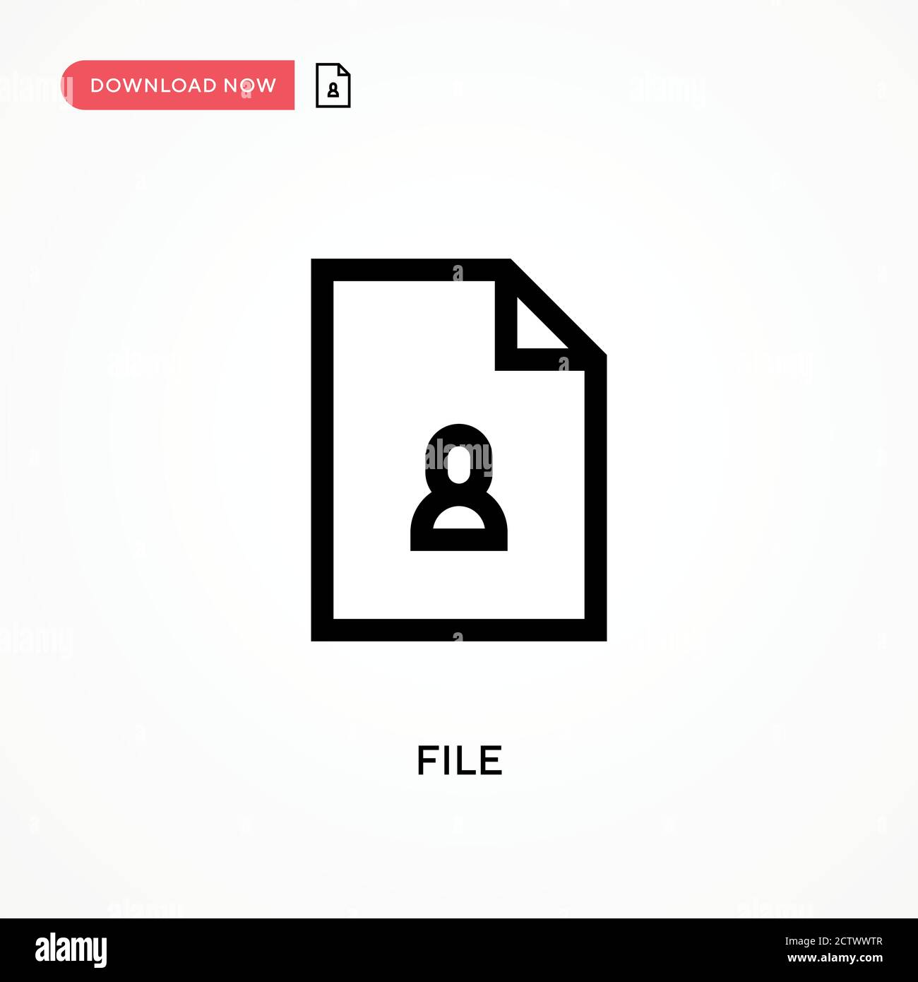 File vector icon. . Modern, simple flat vector illustration for web ...