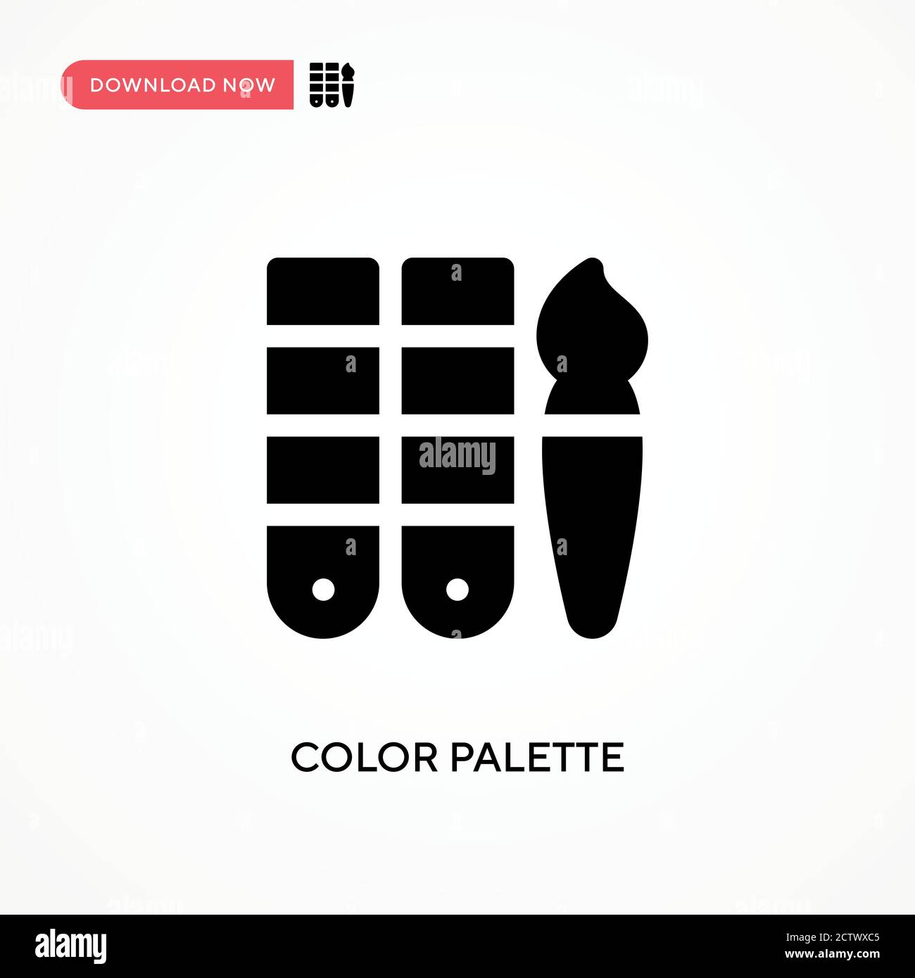 Color palette vector icon. . Modern, simple flat vector illustration ...