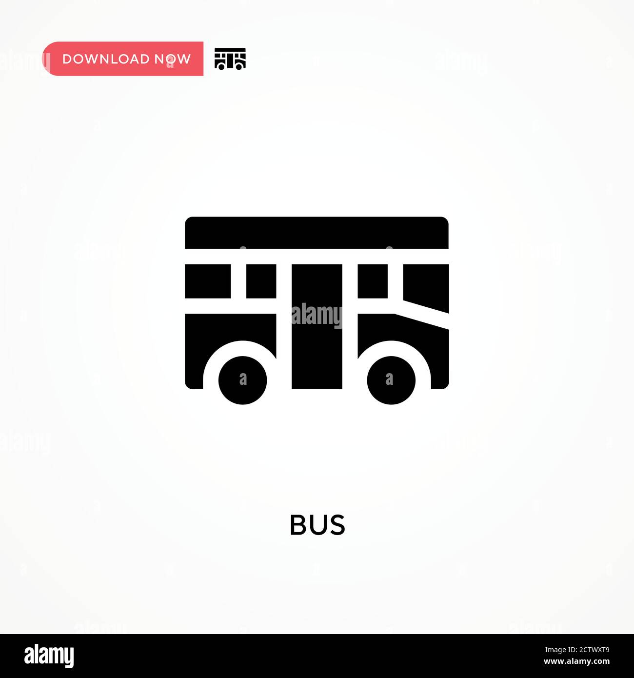Bus vector icon. . Modern, simple flat vector illustration for web site