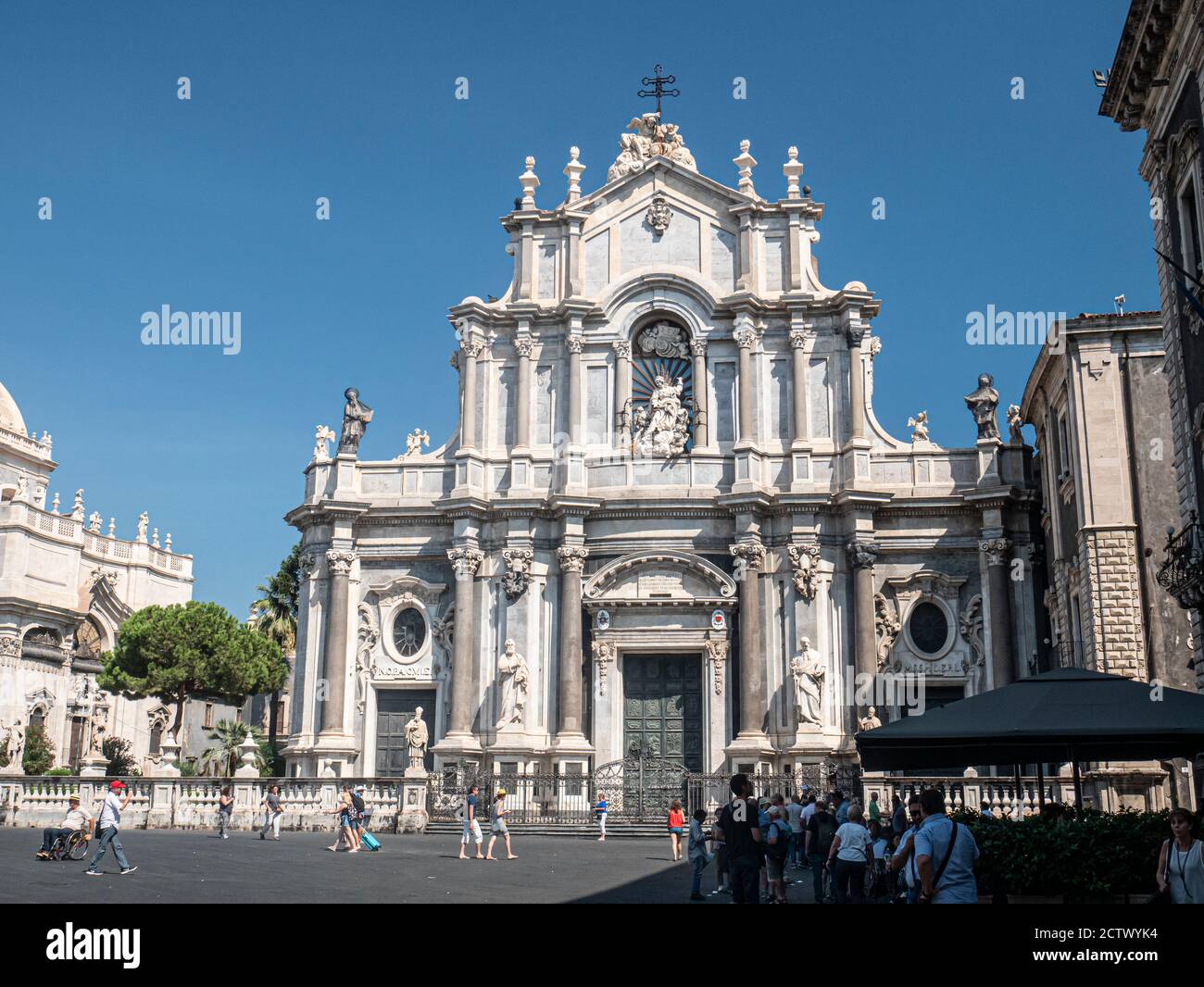 Catania cathedral designed by Giovan Battista Vaccarini Stock Photo
