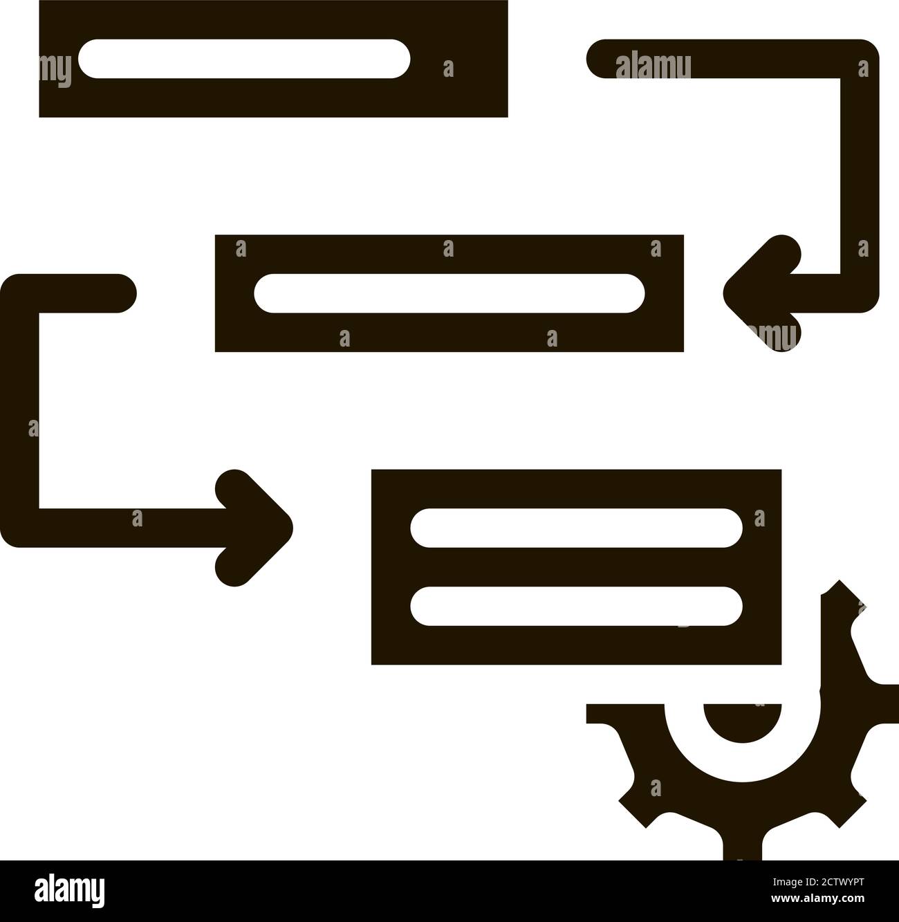 Gear Algorythm System Agile Element glyph icon Stock Vector Image & Art ...