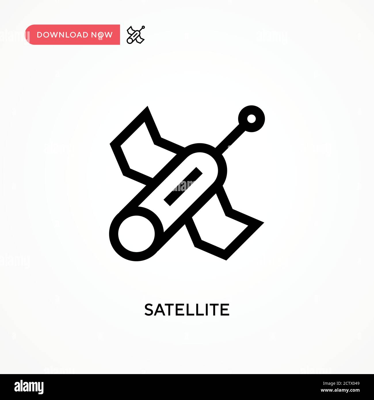 Satellite vector icon. . Modern, simple flat vector illustration for ...
