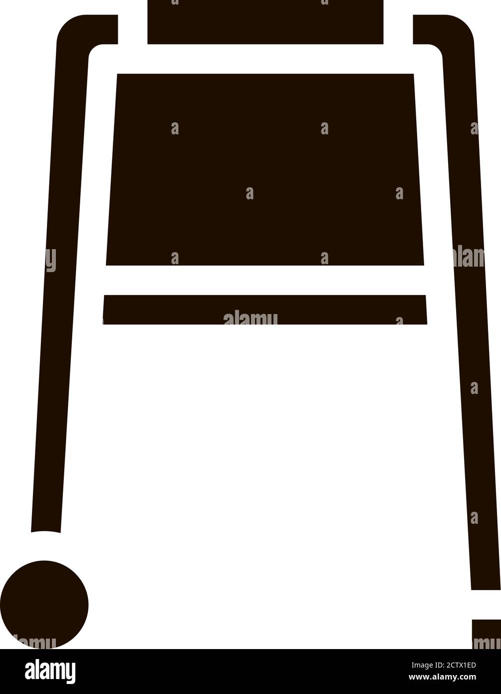 Walker Orthopedic Equipment With Rollers Vector Stock Vector