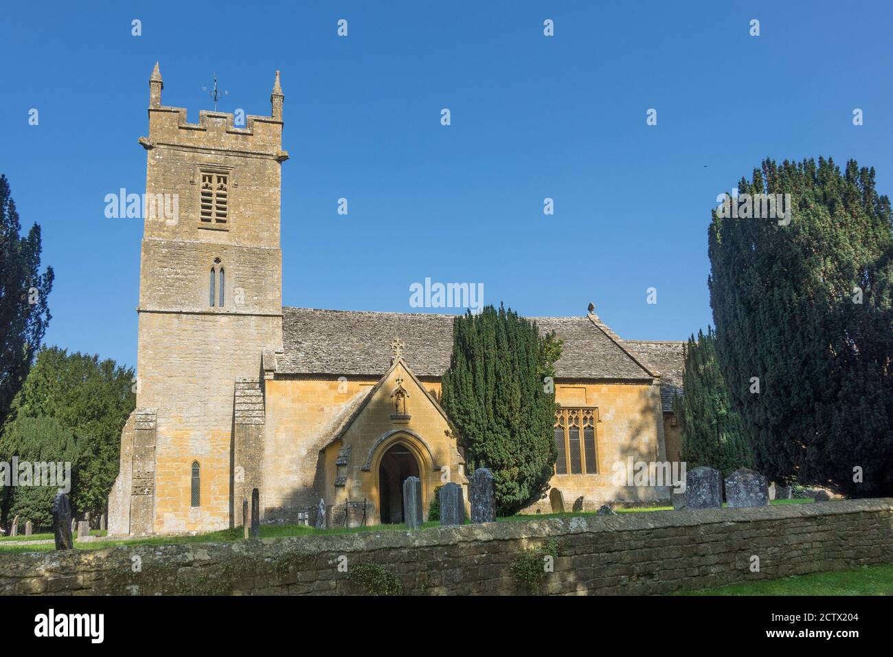 England, Gloucestershire, Stanway, St.Peter's church Stock Photo