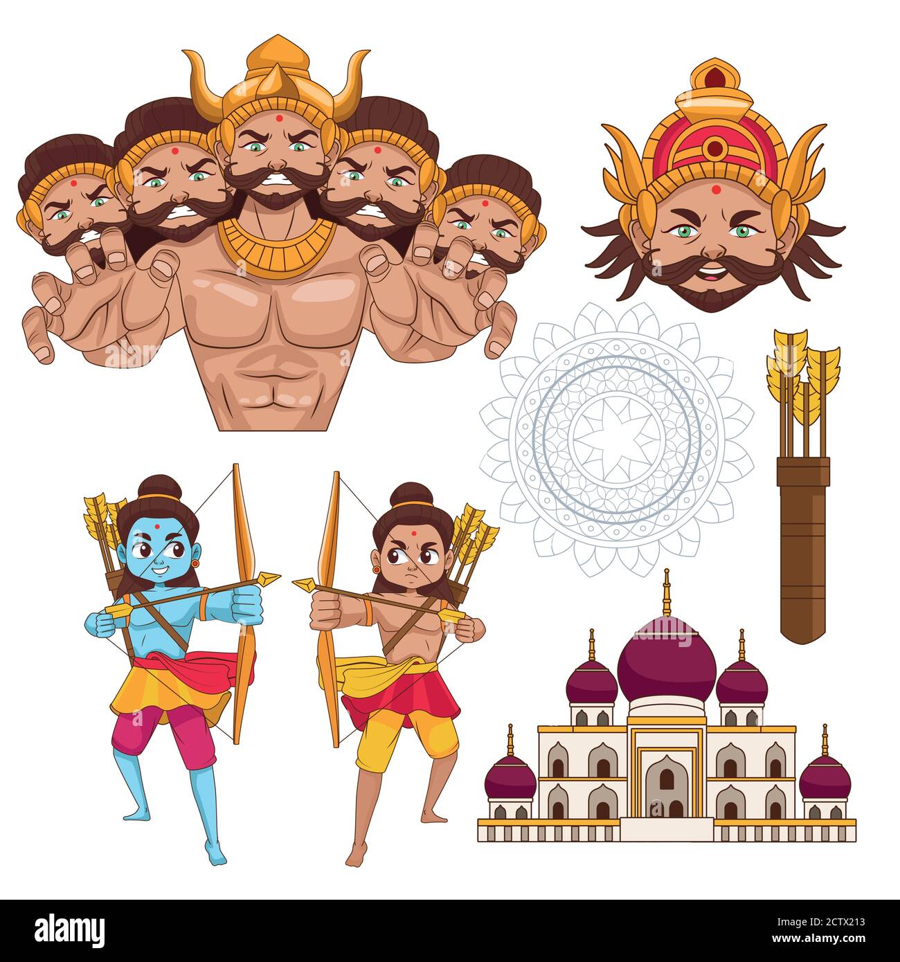 Happy dussehra Cut Out Stock Images & Pictures - Alamy