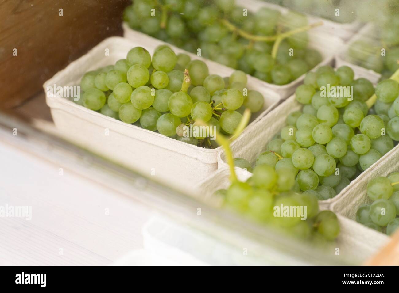 Punnets of Grapes Stock Photo - Alamy