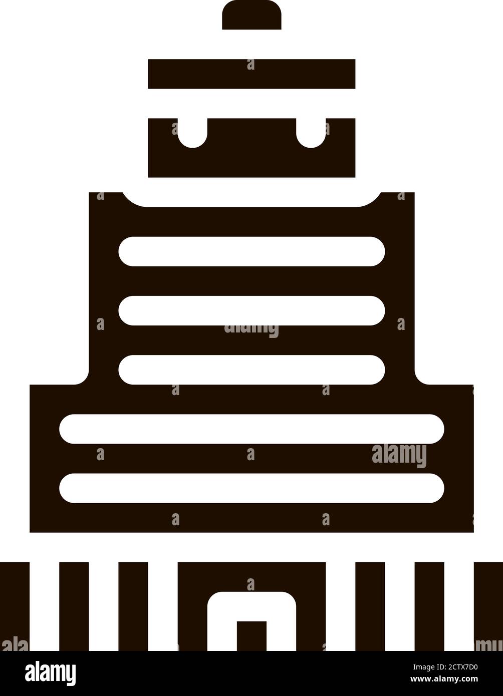Building Skyscraper Business Center glyph icon Stock Vector Image & Art ...
