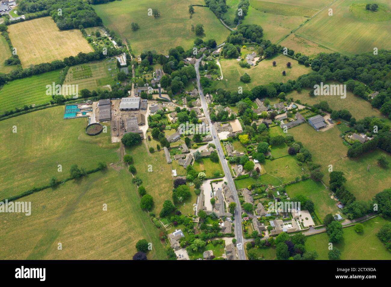 Cotswold from birds eye view Stock Photo