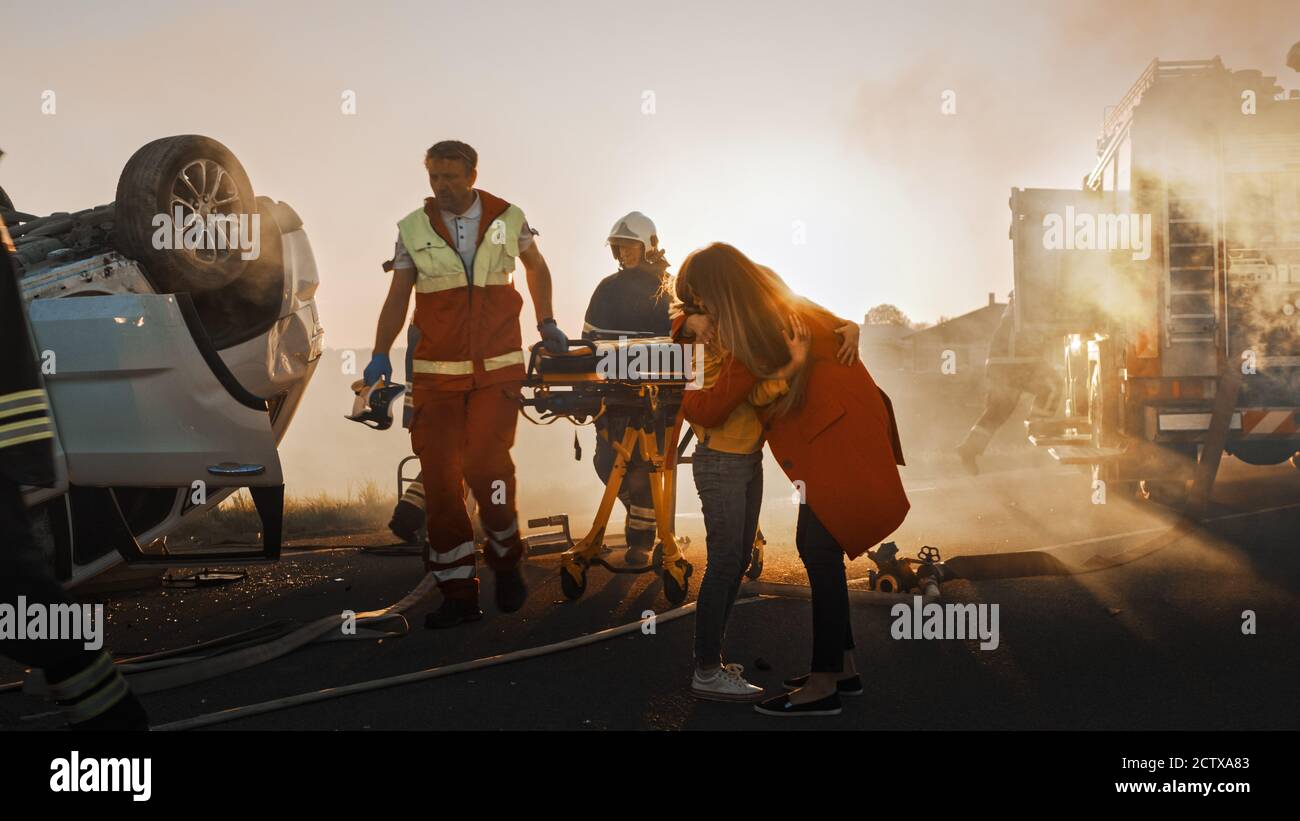 Injured Mother and Young Daughter Reunite After Terrible Car Crash