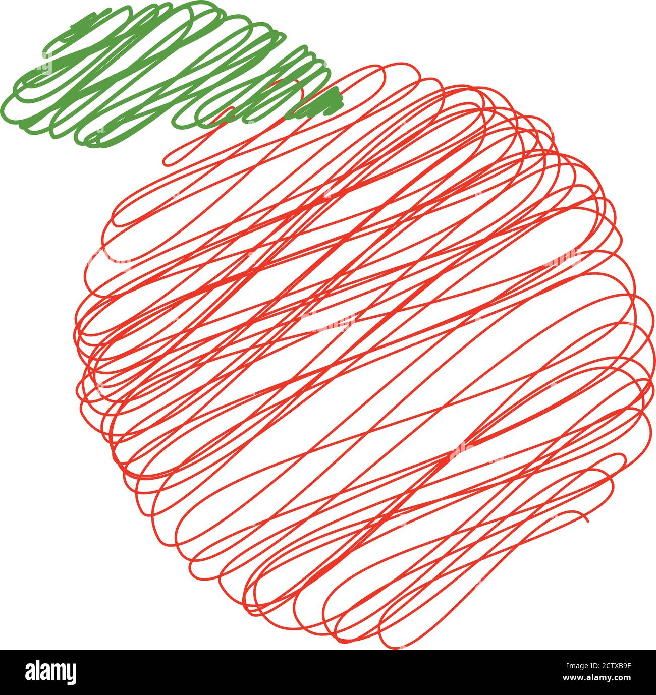 Cut apple line art Stock Vector Images - Alamy