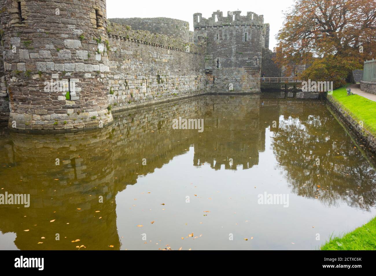 Beaumaris Castle, Anglesey North Wales UK. Managed by Cadw. Stock Photo