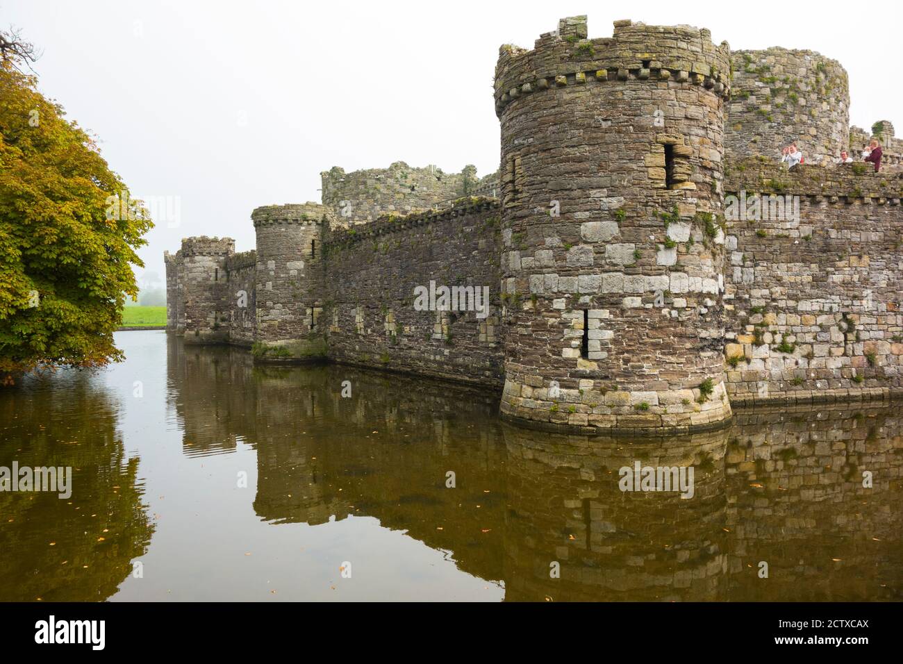 Beaumaris Castle, Anglesey North Wales UK. Managed by Cadw. Stock Photo