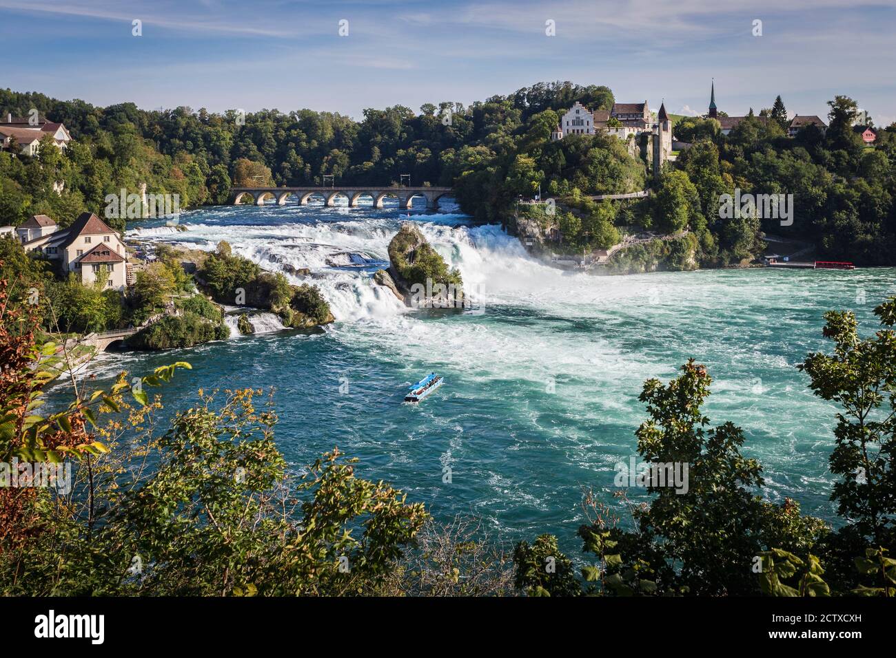 Rheinfall (Rhine Falls), Neuhausen, Switzerland Stock Photo