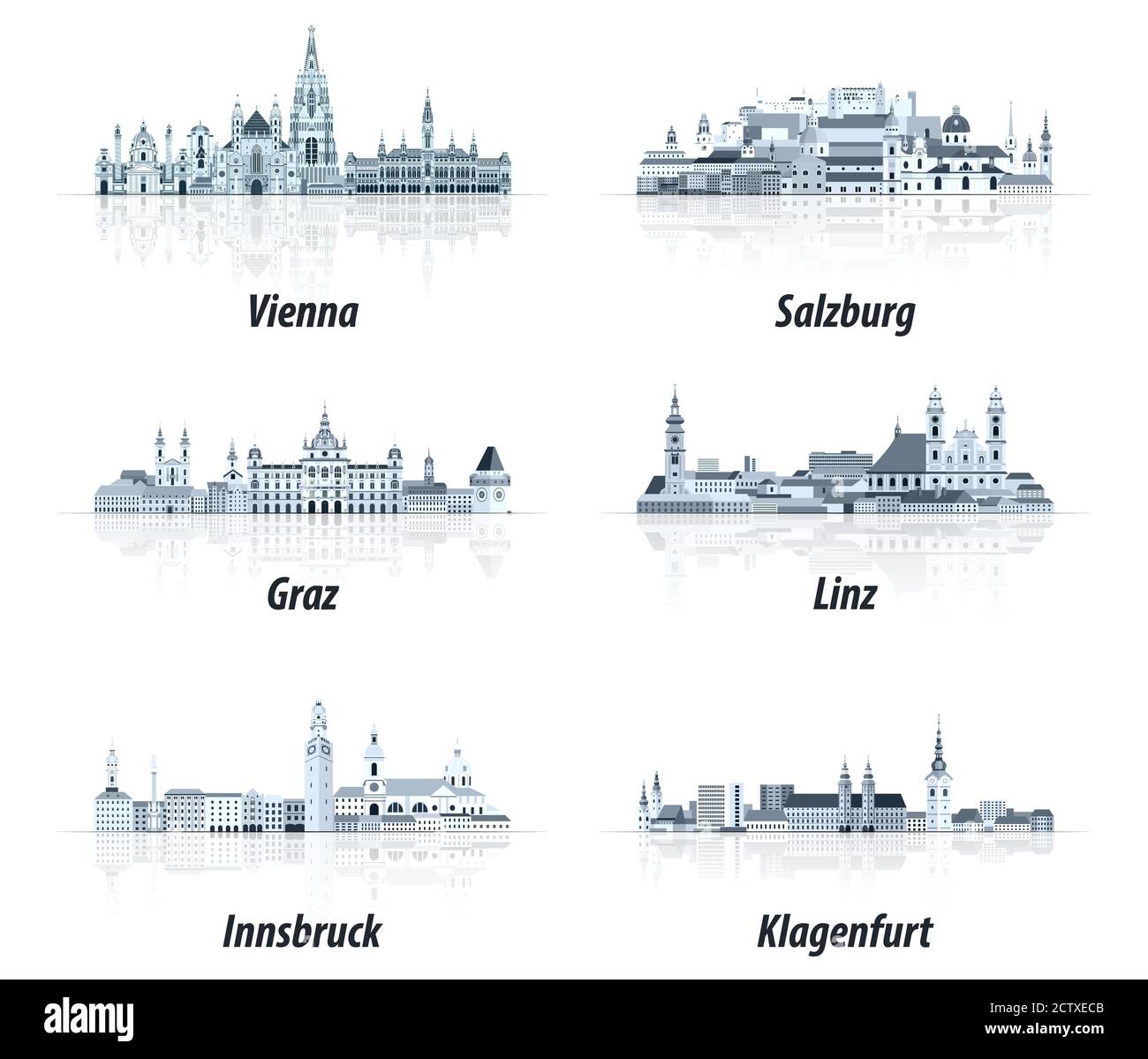 Austrian modern architecture Stock Vector Images - Alamy