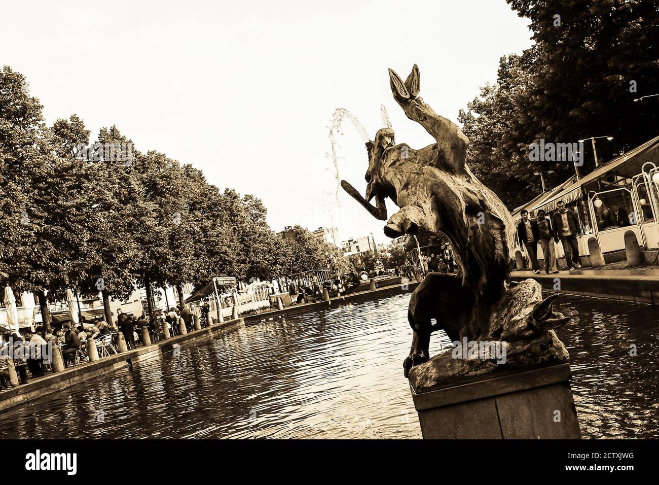 Sculpture, Art, Animal, Motion Stock Photo