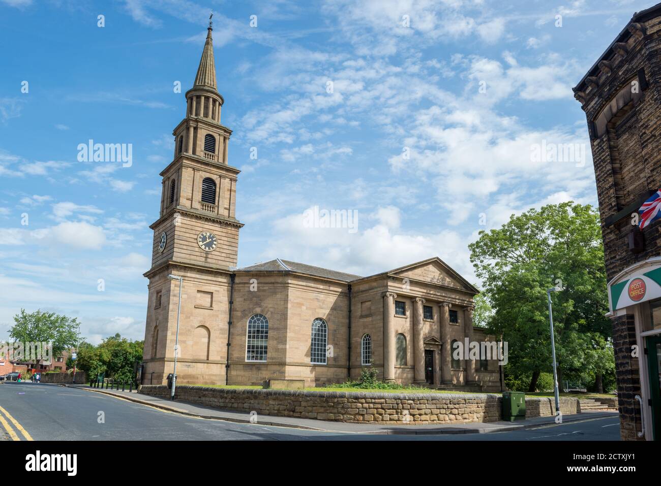 The classical style Horbury parish church of St. Peter and St. Leonard by the celebrat5ed Georgian architect John Carr Stock Photo