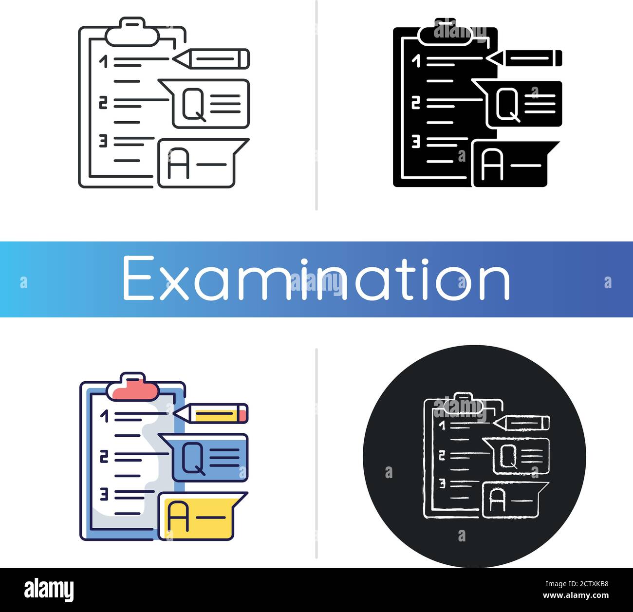 Short answer test icon Stock Vector Image & Art Alamy