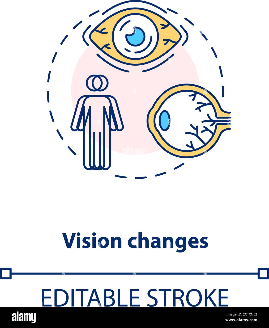 Vision changes concept icon Stock Vector Image & Art Alamy