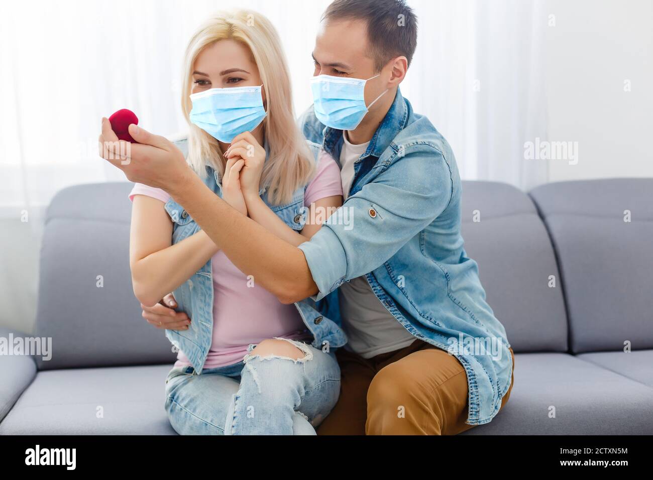 Download Couple Face Mask Home High Resolution Stock Photography And Images Alamy PSD Mockup Templates