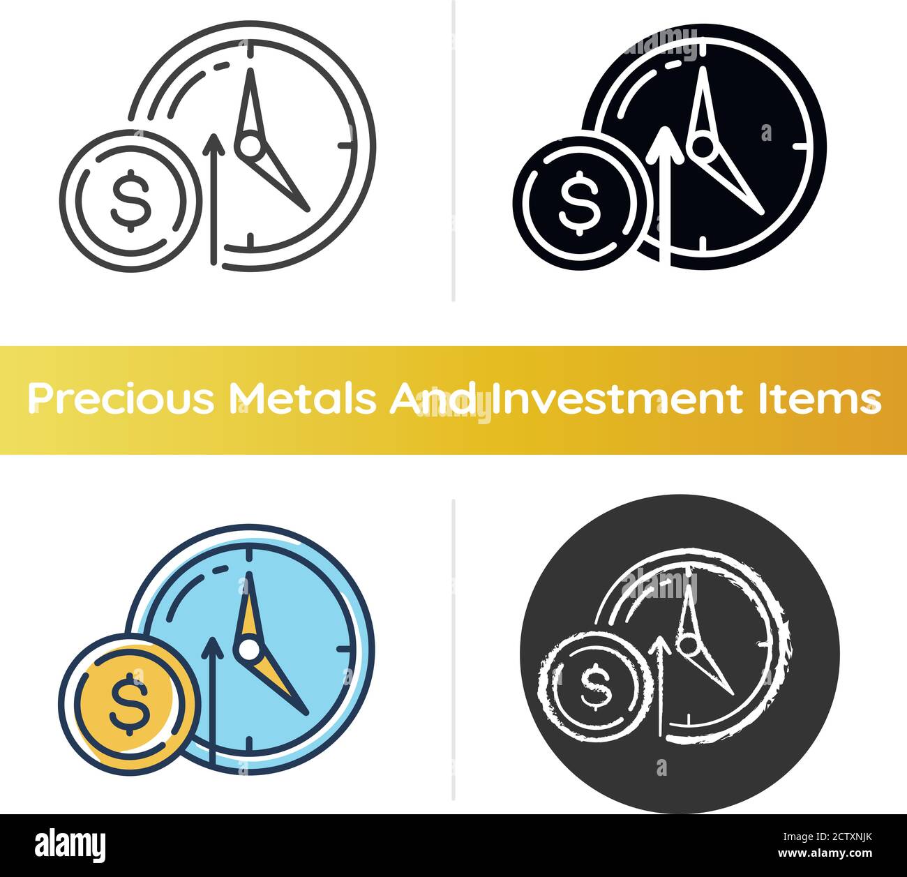 Numismatic value icon Stock Vector