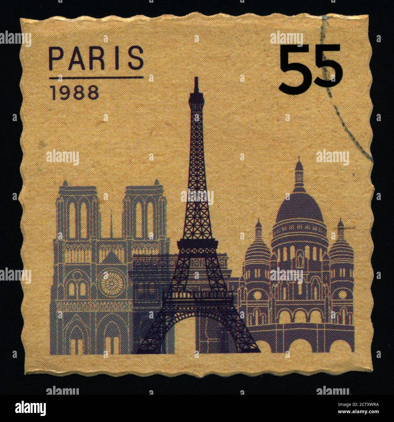PARIS postage stamps old architecture states large format xxl Stock Photo Alamy