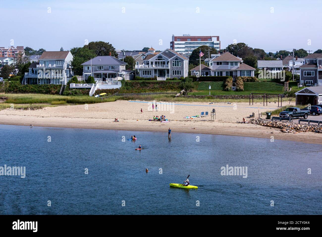 People on beach in Hyannis, Barnstable, Cape Cod peninsula, Massachusetts,  USA Stock Photo - Alamy