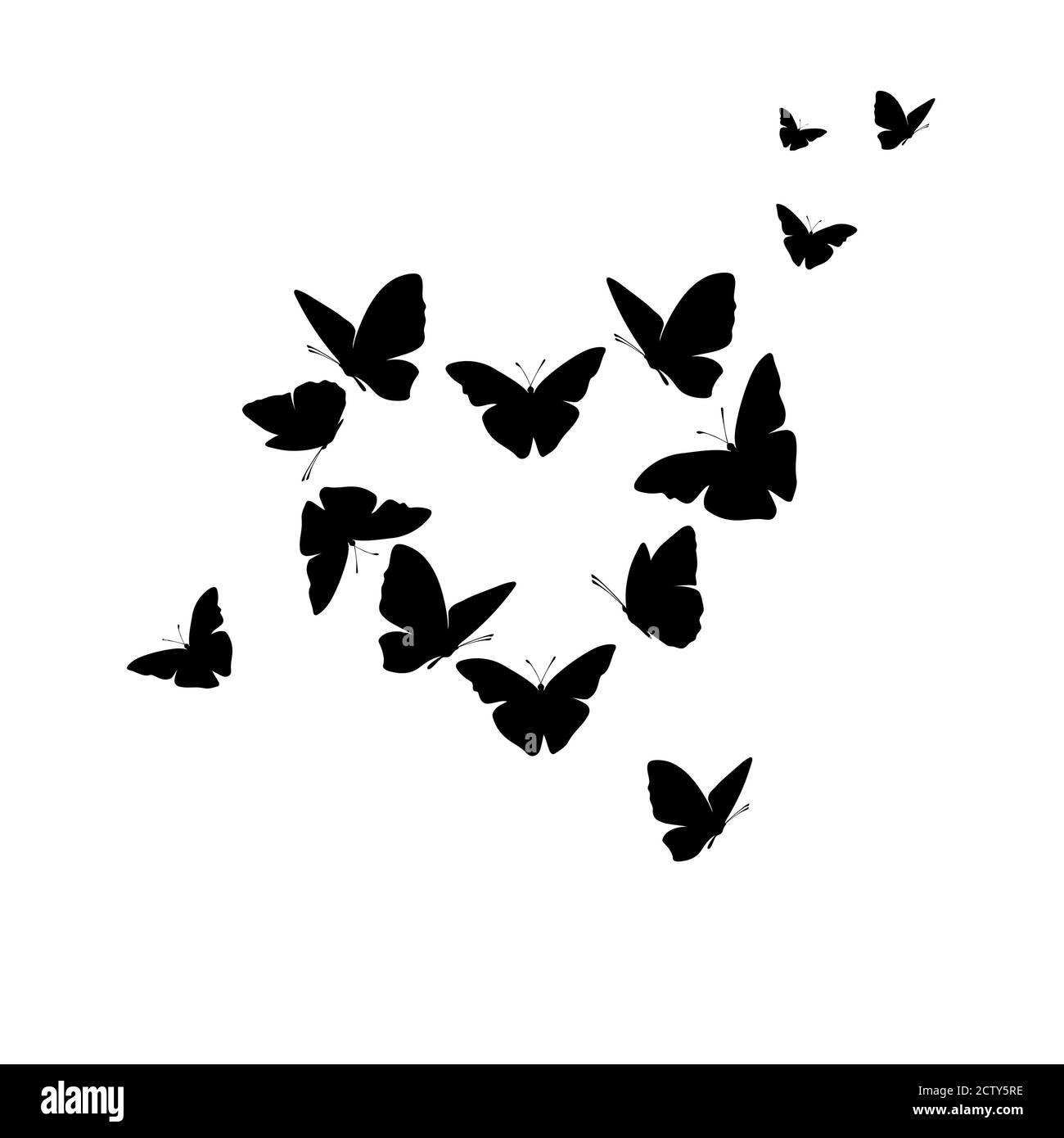 Heart of butterflies Valentine's day card Stock Vector Image & Art - Alamy