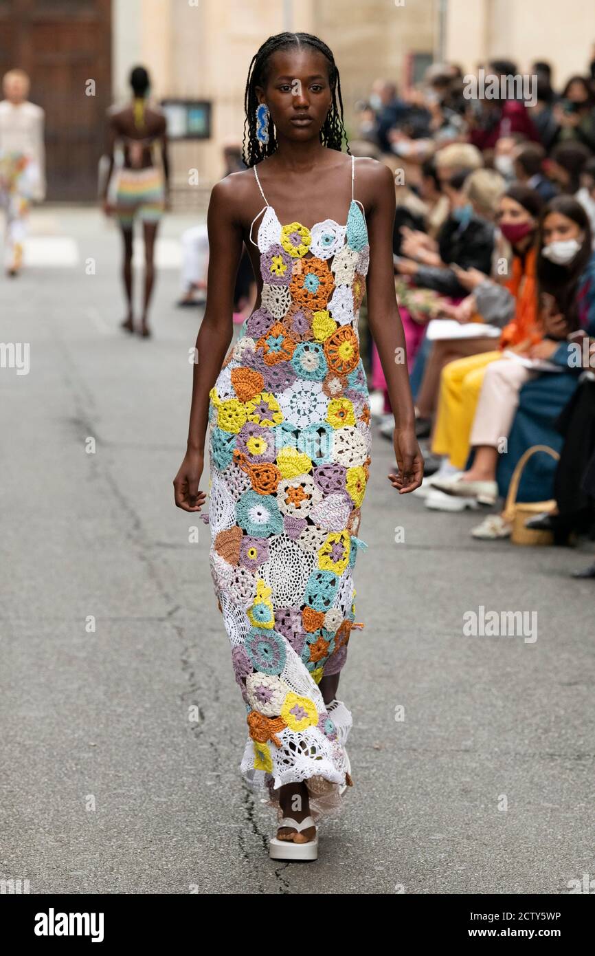 Milan, Italy. 25th Sep, 2020. MARCO RAMBALDI Spring/Summer 2021 Runway  during Milan Fashion Week September 2020 - Milan, Italy 25/09/2020 | usage  worldwide Credit: dpa/Alamy Live News Stock Photo - Alamy