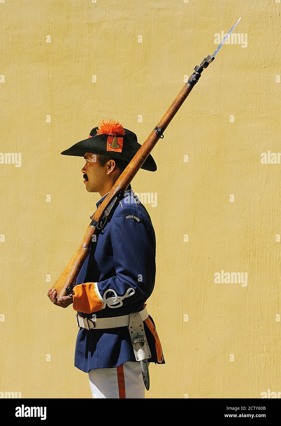 Soldier at Cape Town Castle, South Africa Stock Photo