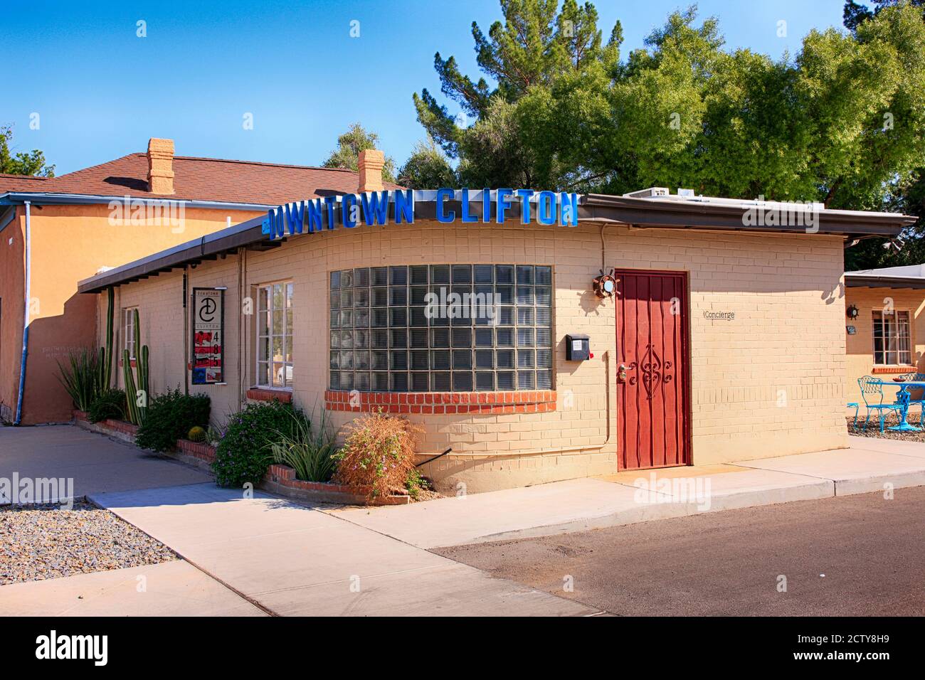 The old Downtown Clifton motel in Armory Park neighborhood of Tucson AZ