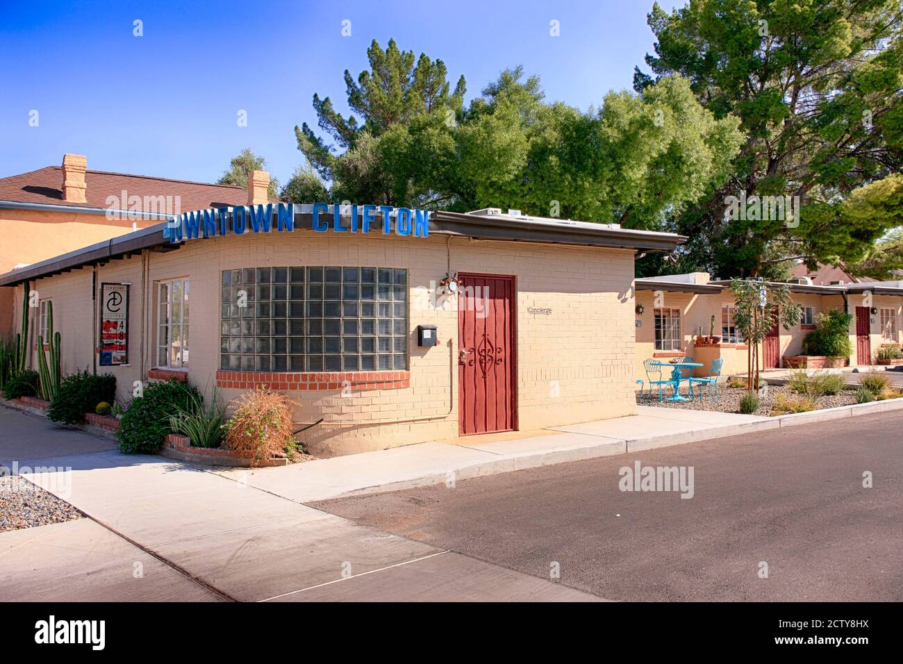 The old Downtown Clifton motel in Armory Park neighborhood of Tucson AZ