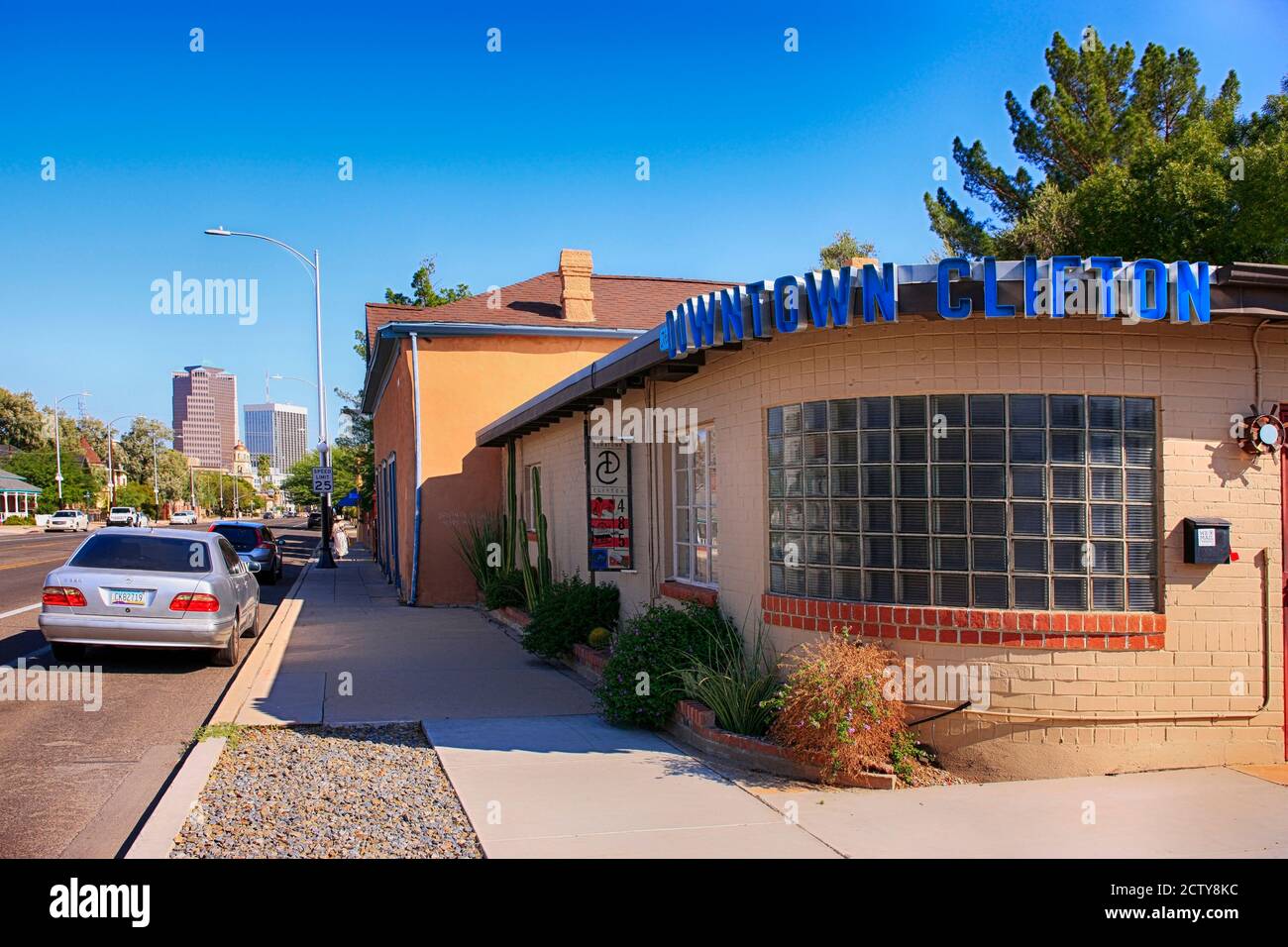 The old Downtown Clifton motel in Armory Park neighborhood of Tucson AZ Stock Photo Alamy
