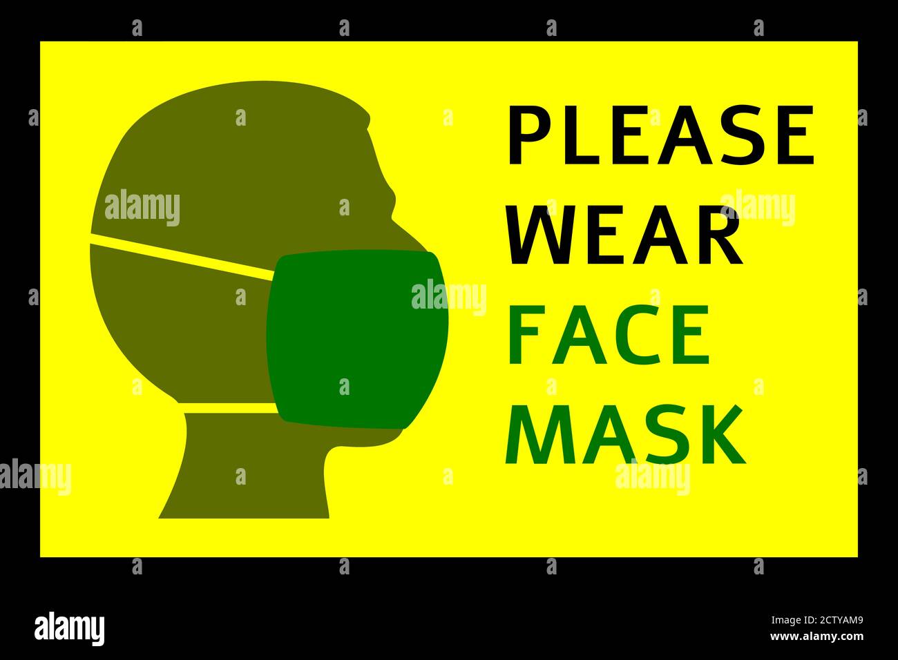 Download Wear Face Mask Sign High Resolution Stock Photography And Images Alamy PSD Mockup Templates