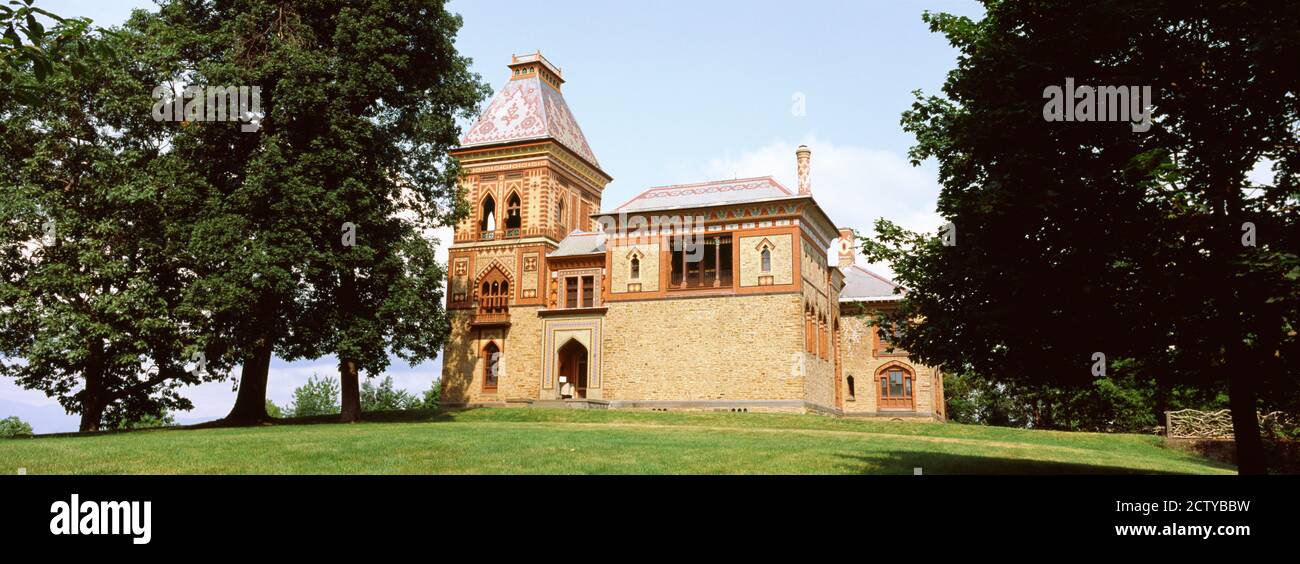 Olana mansion, Olana State Historic Site, Frederic E. Church House, Hudson River Valley, Hyde Park, New York State, USA Stock Photo