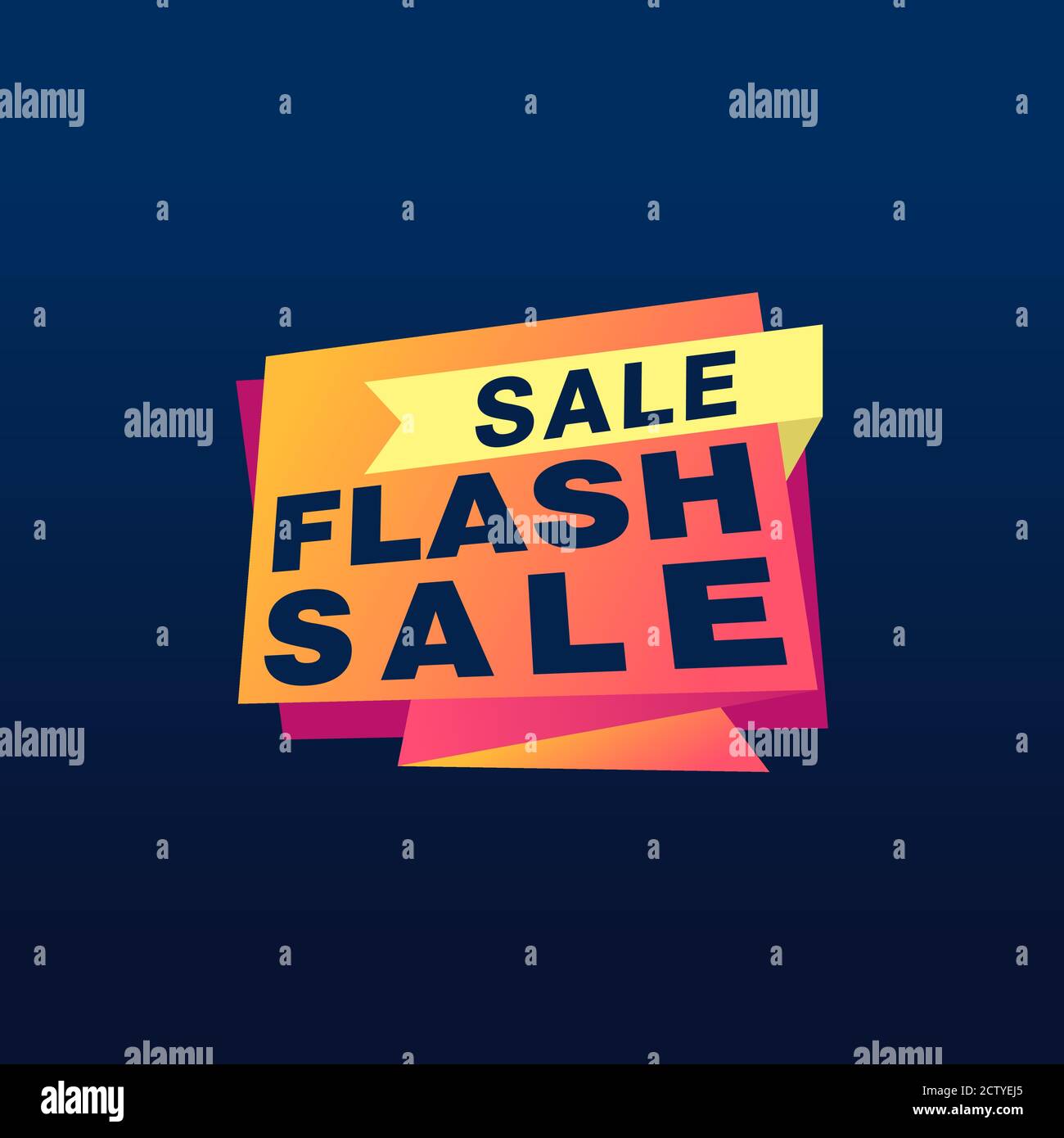 Flash Sale banner template design.Vector illustration Stock Vector