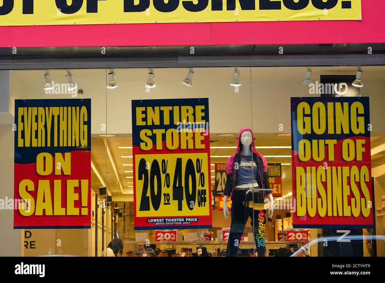 New York, United States. 25th Sep, 2020. A closer view of a Century 21