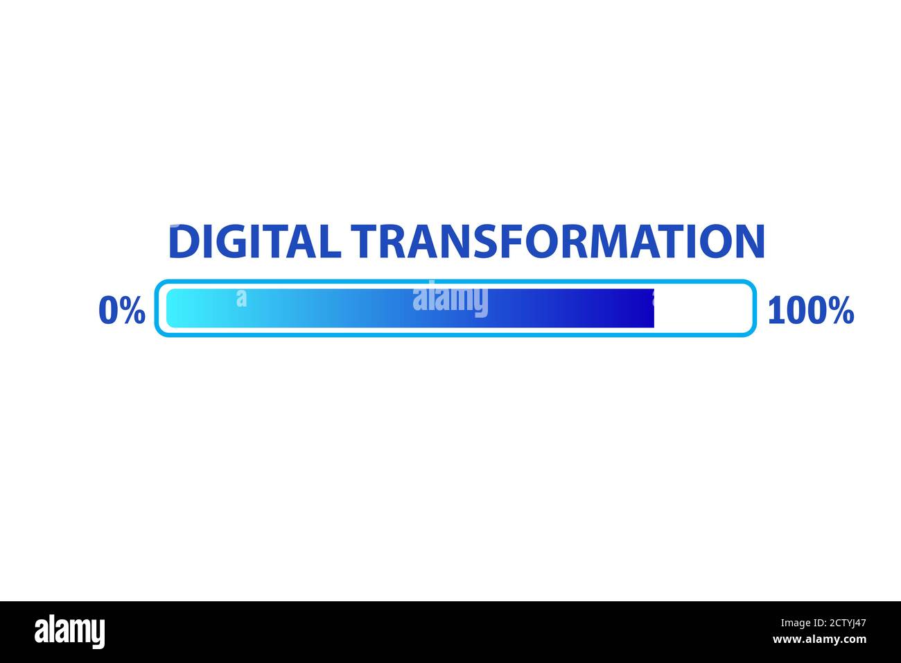 Digital transformation and digitalization concept Stock Photo