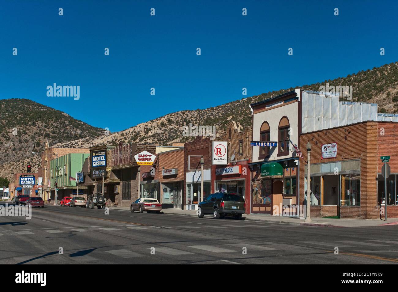 Street in Ely, Nevada, USA Stock Photo - Alamy