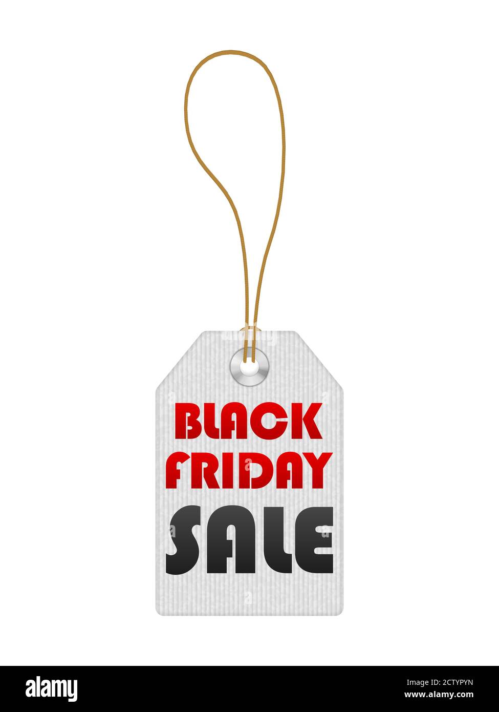 Black friday tag on a white background. Vector illustration Stock Photo ...