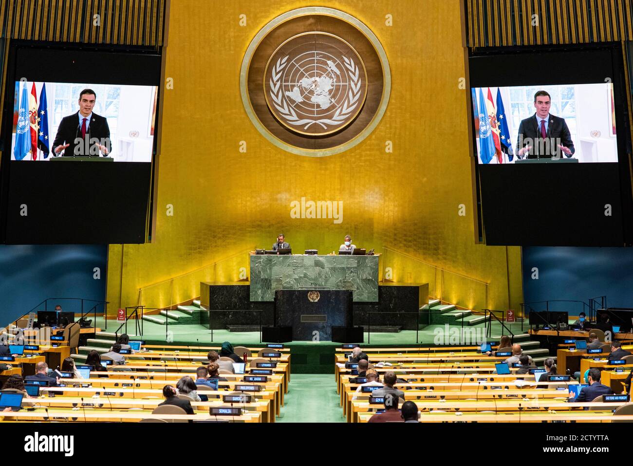 200926 UNITED NATIONS Sept 26 2020 Xinhua Spanish Prime 200926-united-nations-sept-26-2020-xinhua-spanish-prime