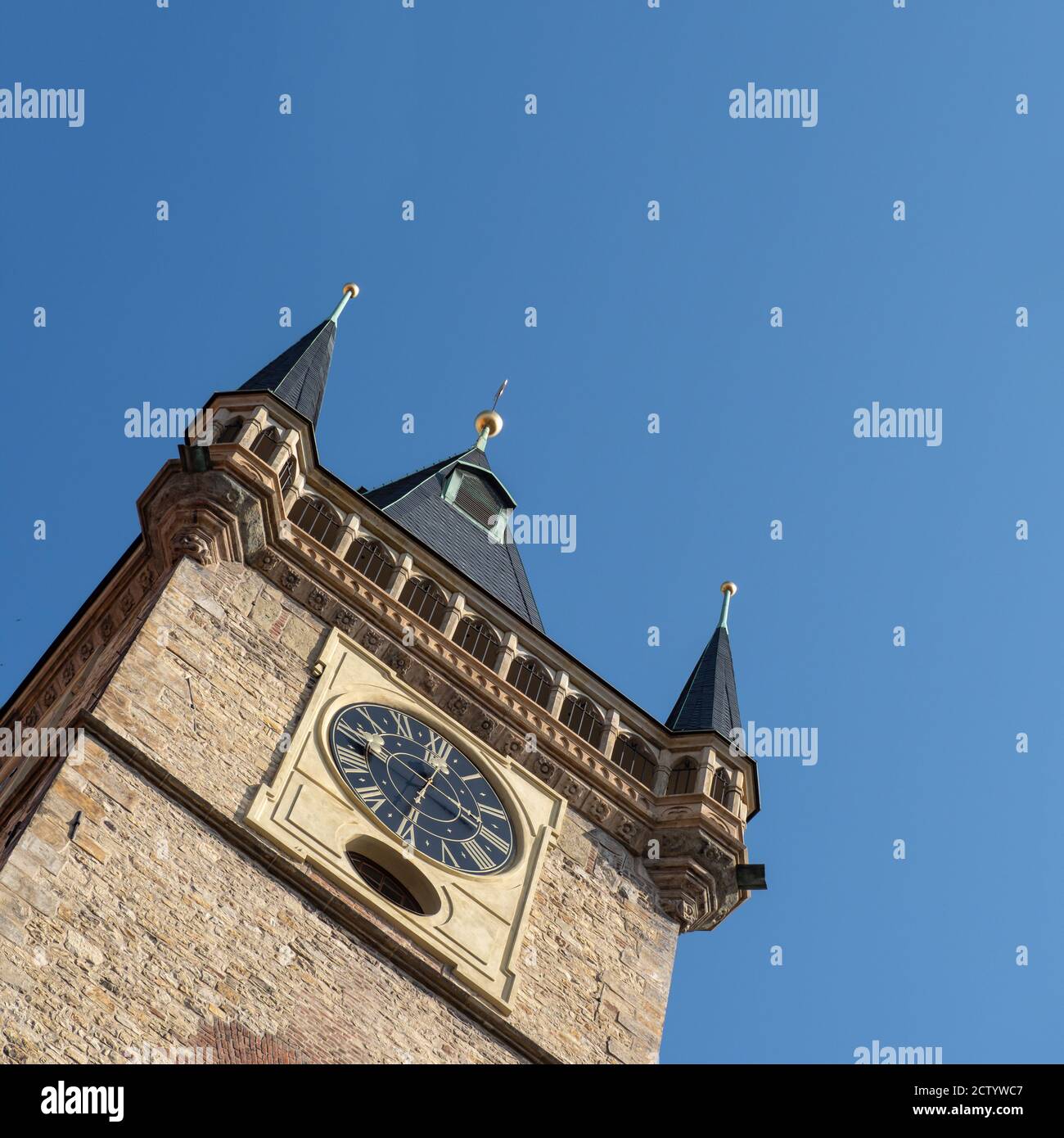 Old tower astronomical clock hi-res stock photography and images - Alamy