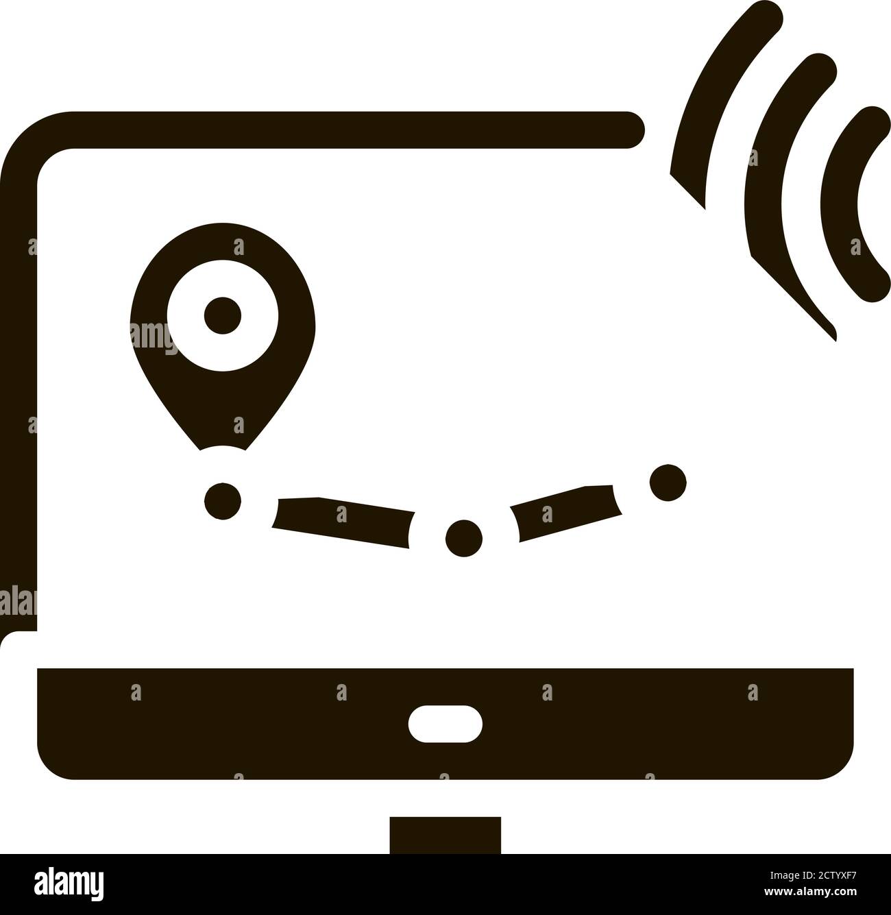 Wi-Fi Wireless Surveillance Voice Control Icon Vector Illustration ...