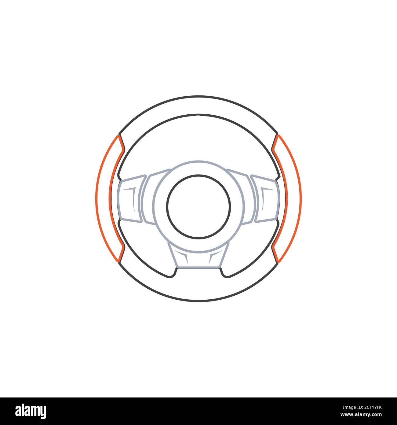 Steering Wheel vector image logo Stock Vector Image & Art - Alamy