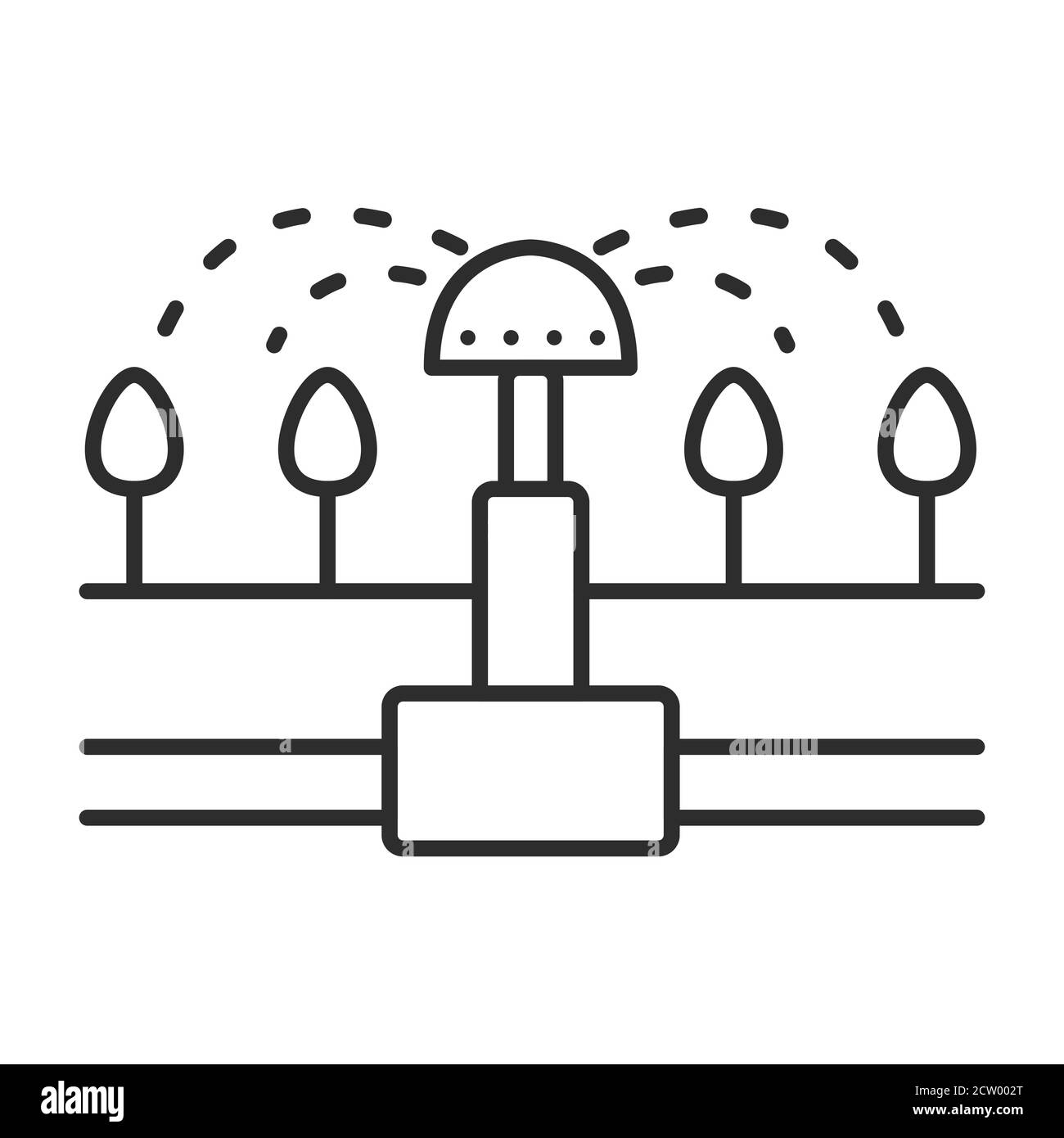 Drip irrigation farm Stock Vector Images - Alamy