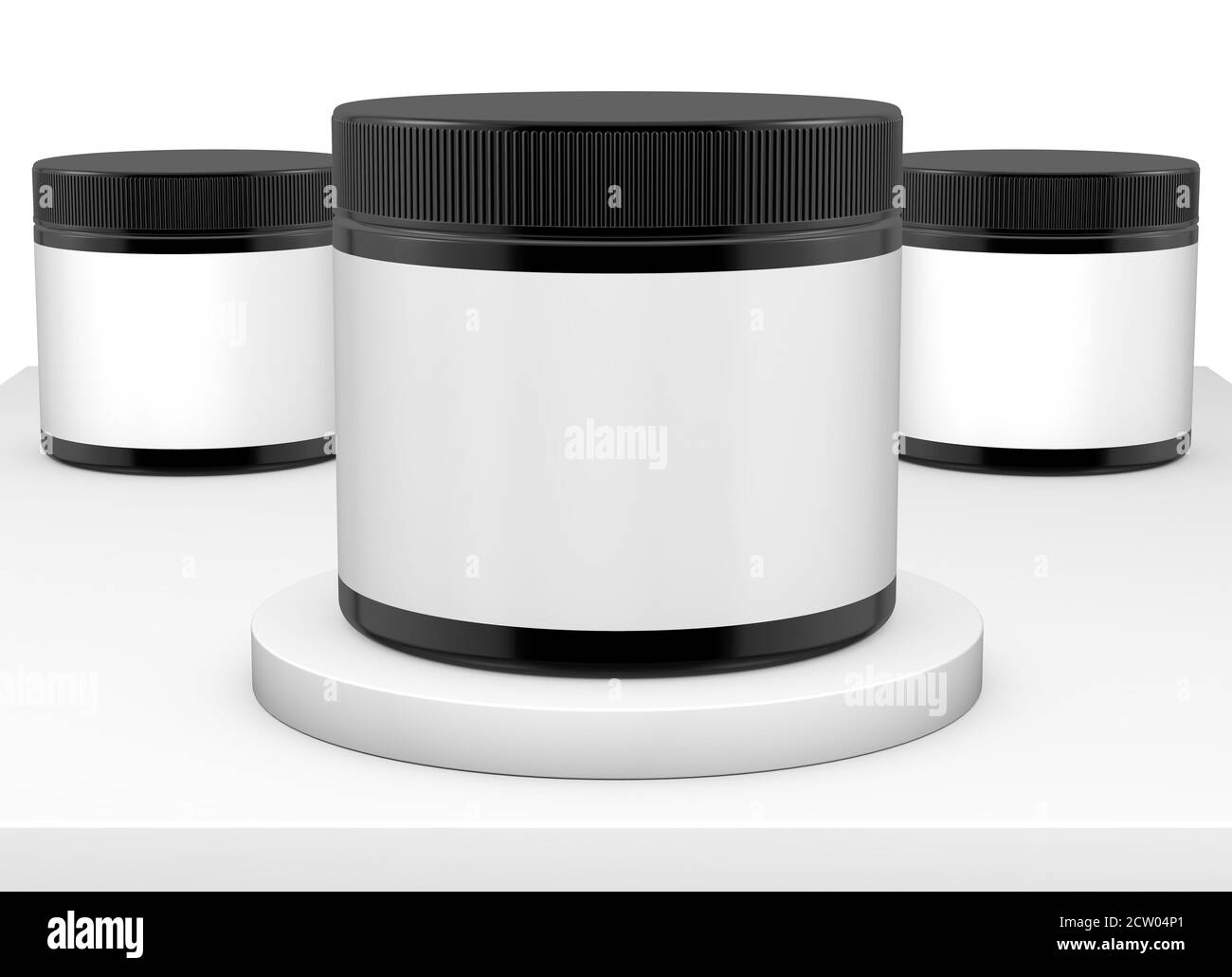 Realistic 3D Jar Template on White Background.3D Rendering,3D ...
